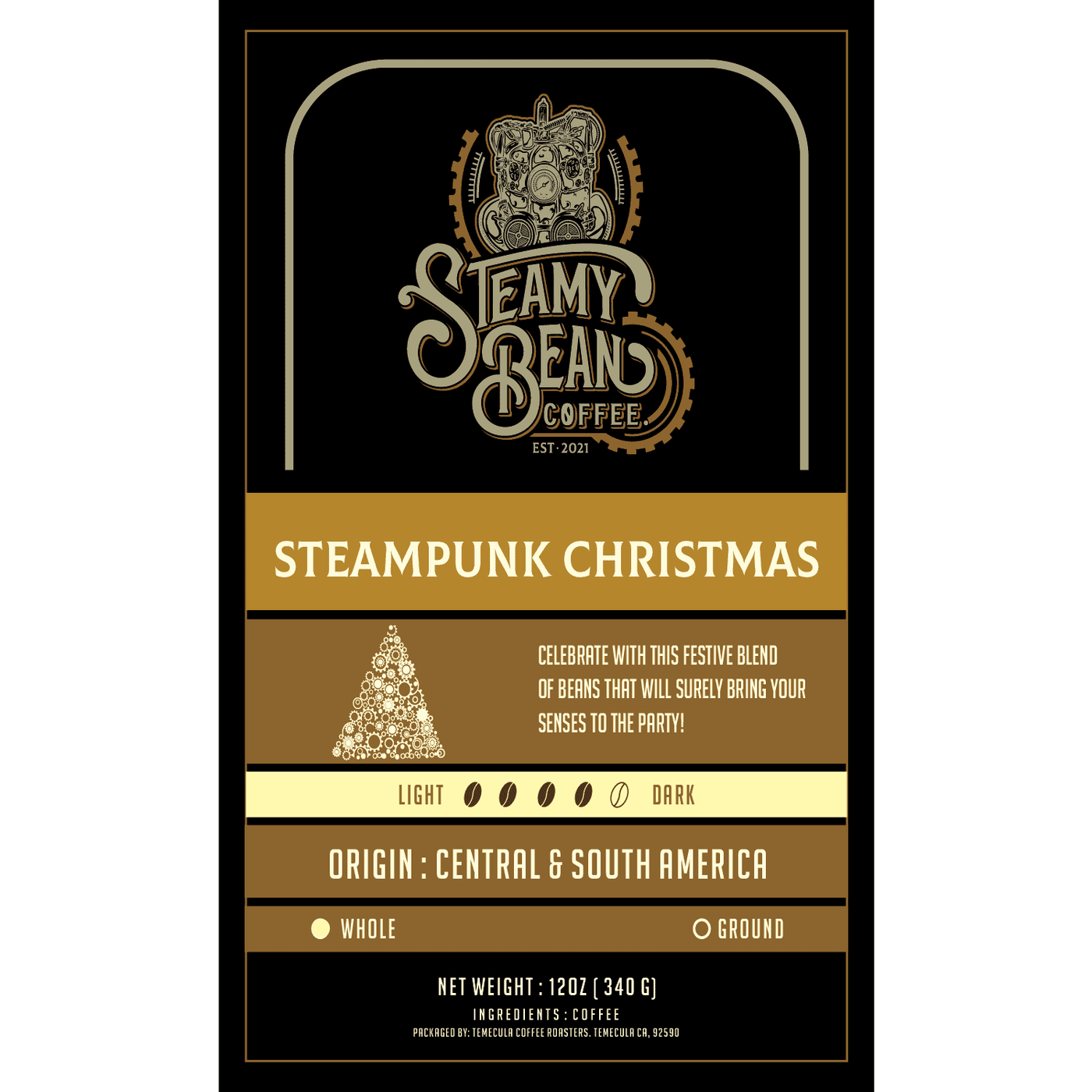 Steampunk Christmas Blend Medium Roast