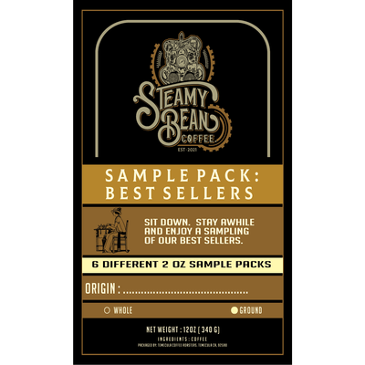 Best Sellers-Steamy Bean Coffee Sampler Pack - Steamy Bean Coffee 