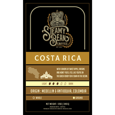 Steamy Bean Single Origin Costa Rica