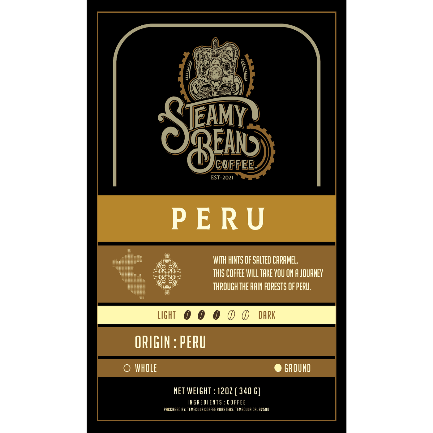 Steamy Bean Single Origin Peru