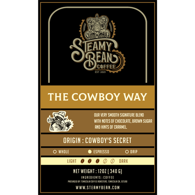 The Cowboy Way Medium Roast - Steamy Bean Coffee 